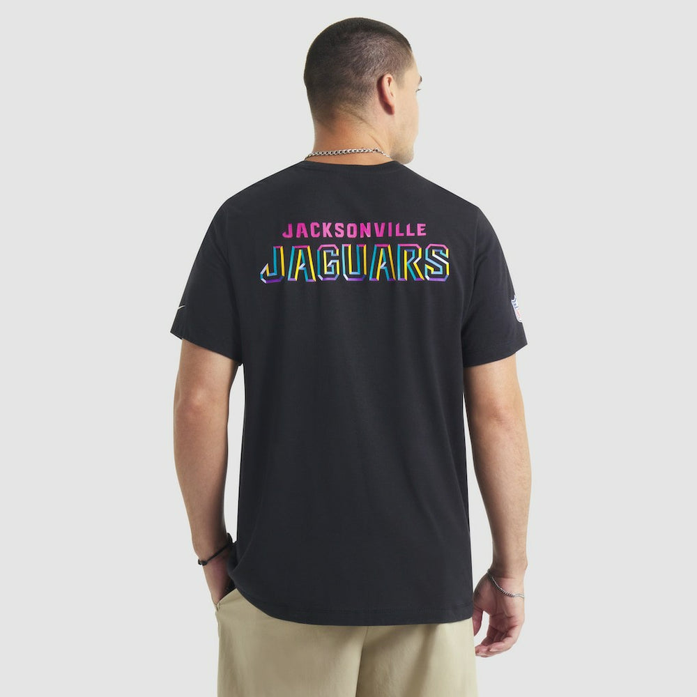 Jacksonville Jaguars 2025 NFL Crucial Catch Tri-Blend Dri-FIT T-Shirt Black | Nike for Sale
