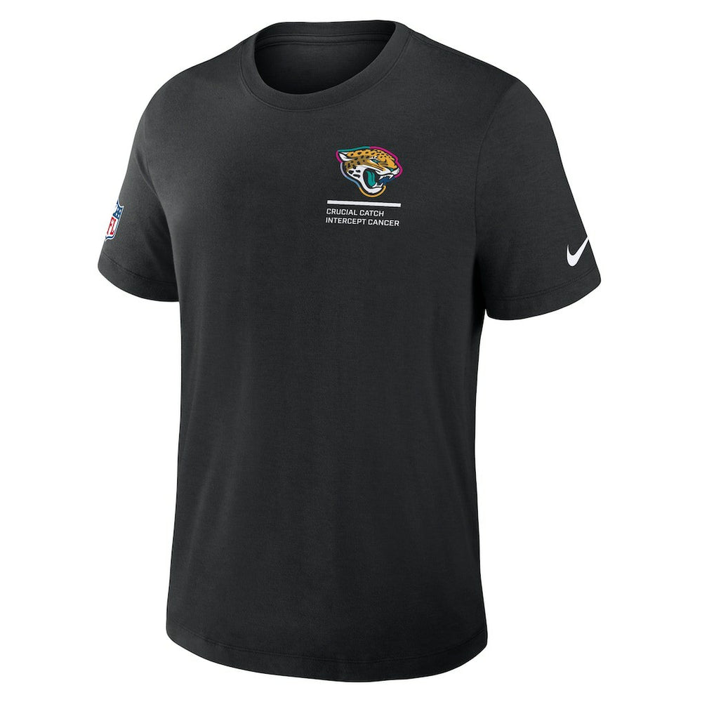 Jacksonville Jaguars 2025 NFL Crucial Catch Tri-Blend Dri-FIT T-Shirt Black | Nike for Sale