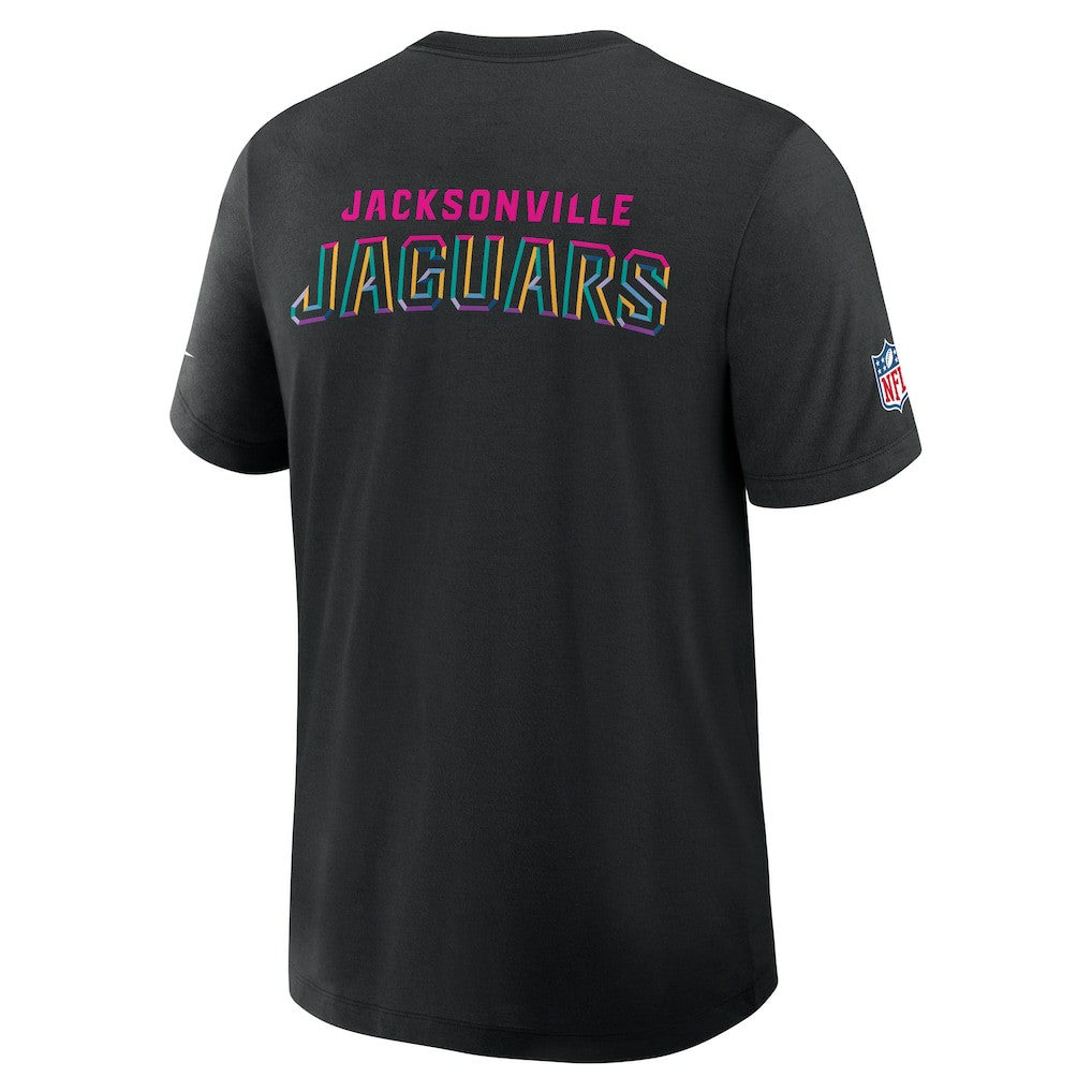 Jacksonville Jaguars 2025 NFL Crucial Catch Tri-Blend Dri-FIT T-Shirt Black | Nike for Sale