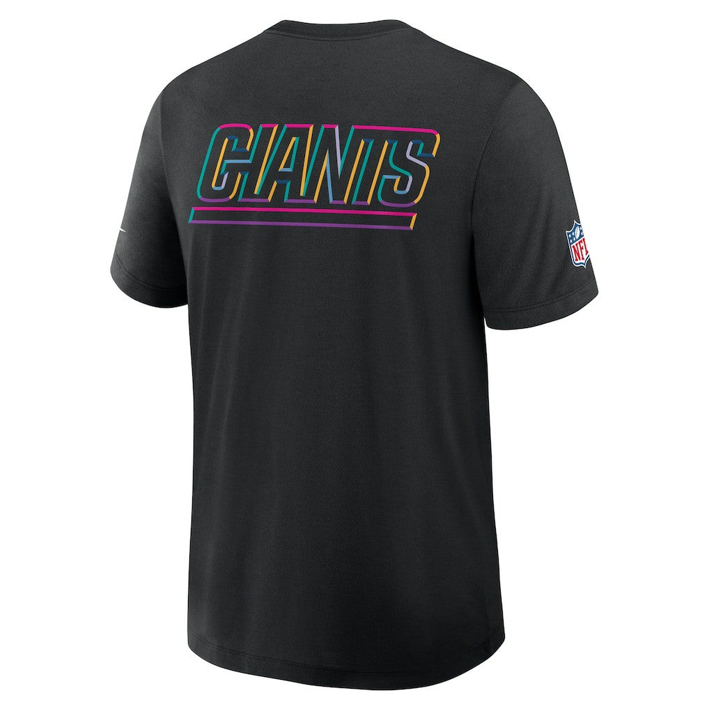 New York Giants 2025 NFL Crucial Catch Tri-Blend Dri-FIT T-Shirt Black | Nike for Sale