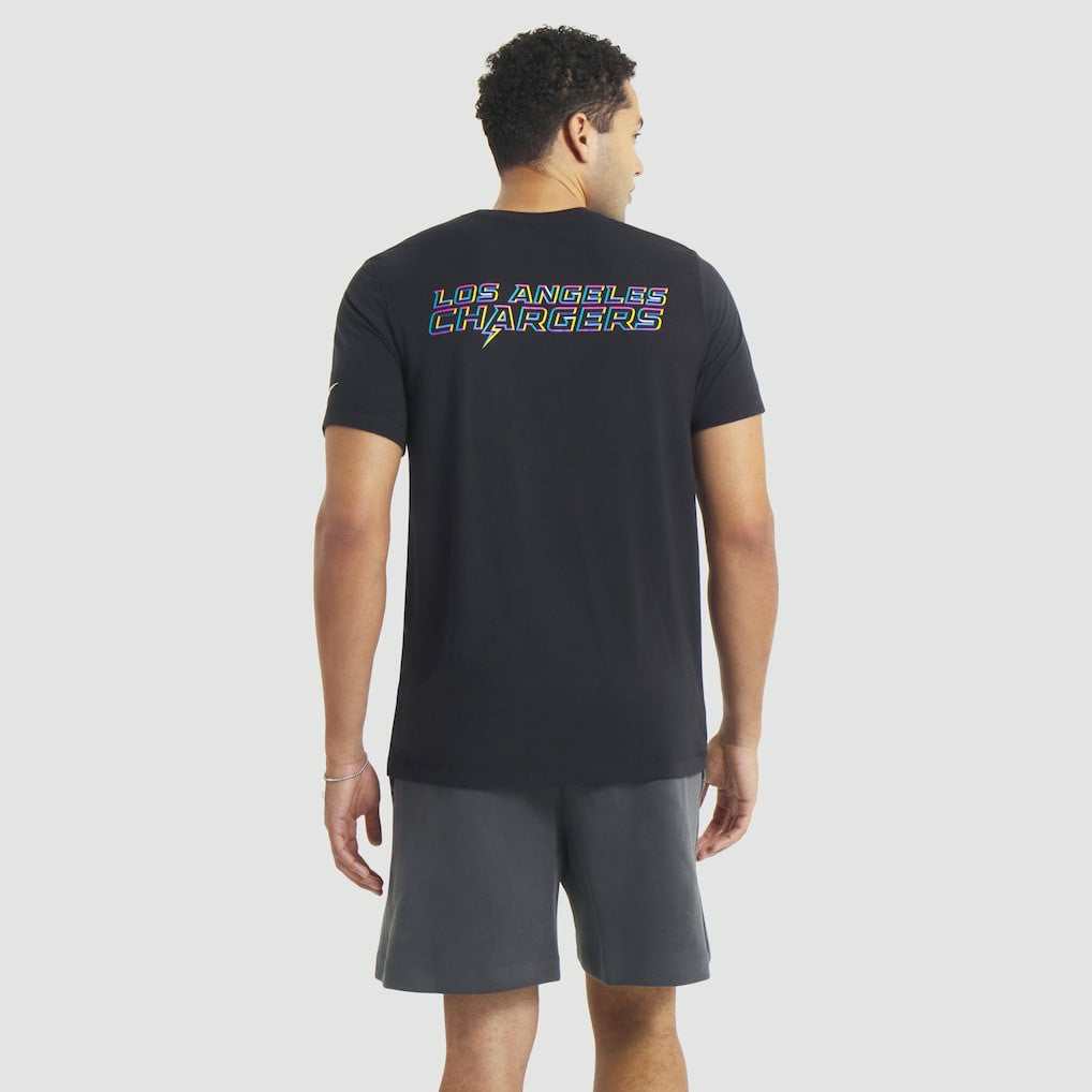 Los Angeles Chargers 2025 NFL Crucial Catch Tri-Blend Dri-FIT T-Shirt Black | Nike for Sale