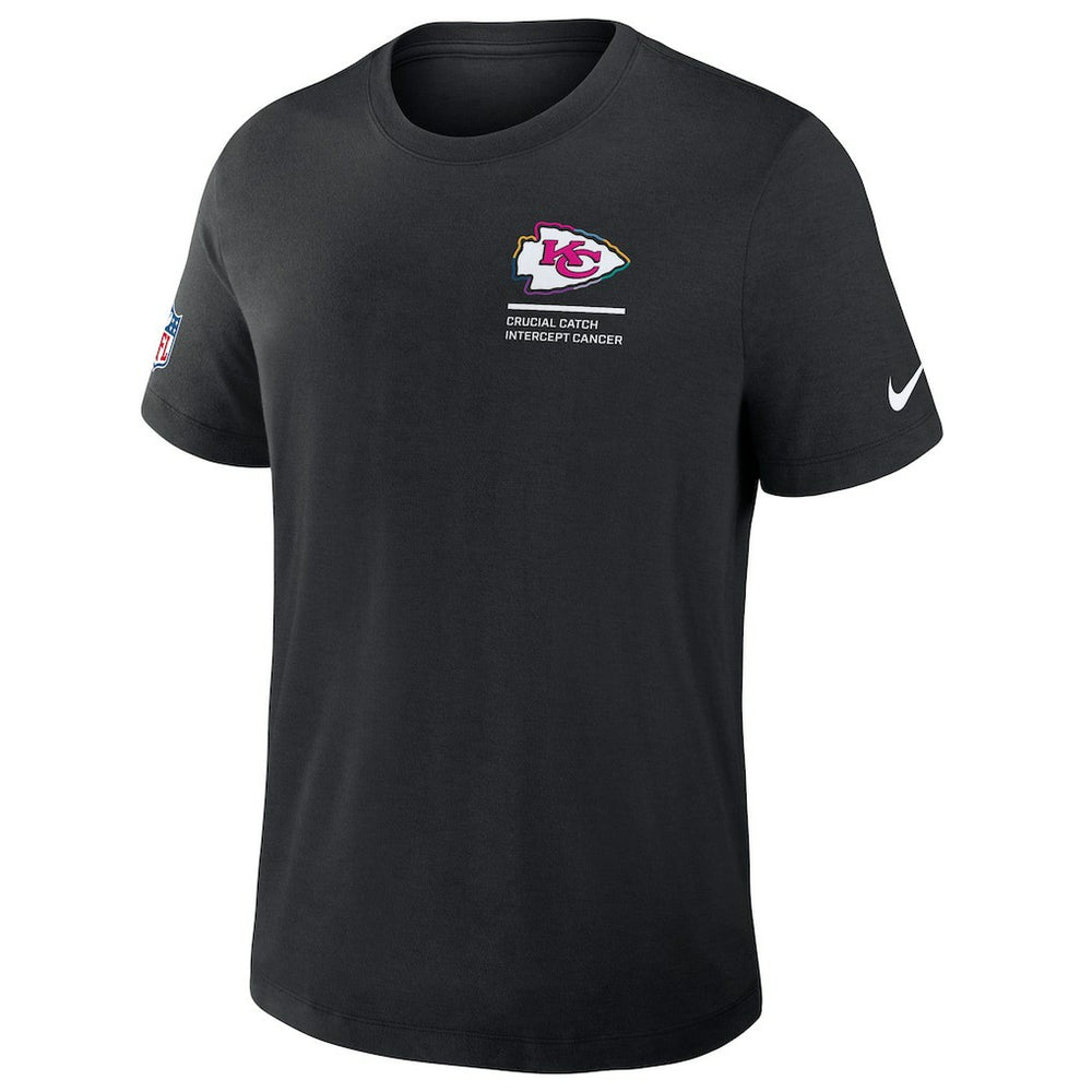Kansas City Chiefs 2025 NFL Crucial Catch Tri-Blend Dri-FIT T-Shirt Black | Nike for Sale