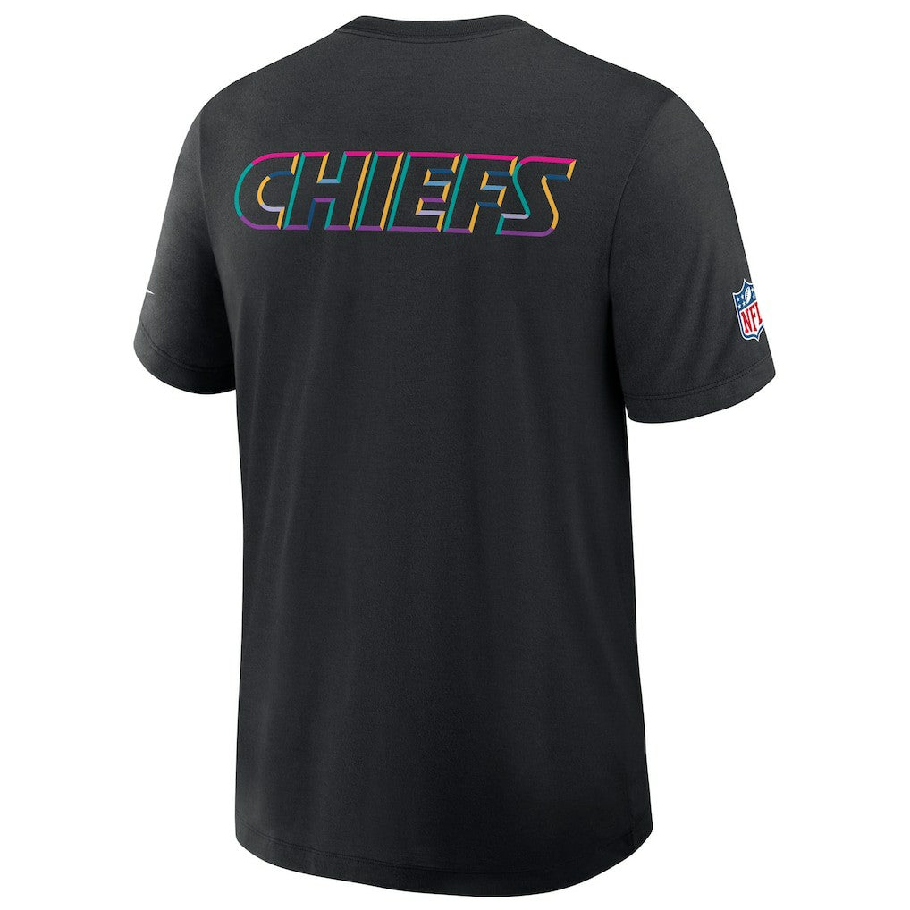 Kansas City Chiefs 2025 NFL Crucial Catch Tri-Blend Dri-FIT T-Shirt Black | Nike for Sale