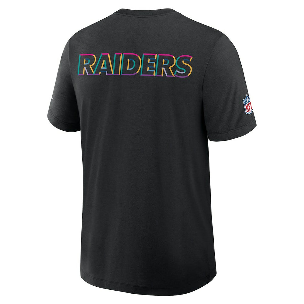 Las Vegas Raiders 2025 NFL Crucial Catch Tri-Blend Dri-FIT T-Shirt Black | Nike for Sale