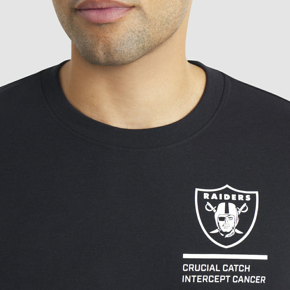 Las Vegas Raiders 2025 NFL Crucial Catch Tri-Blend Dri-FIT T-Shirt Black | Nike for Sale