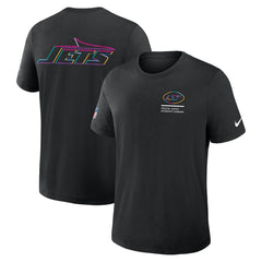 New York Jets 2025 NFL Crucial Catch Tri-Blend Dri-FIT T-Shirt Black | Nike for Sale