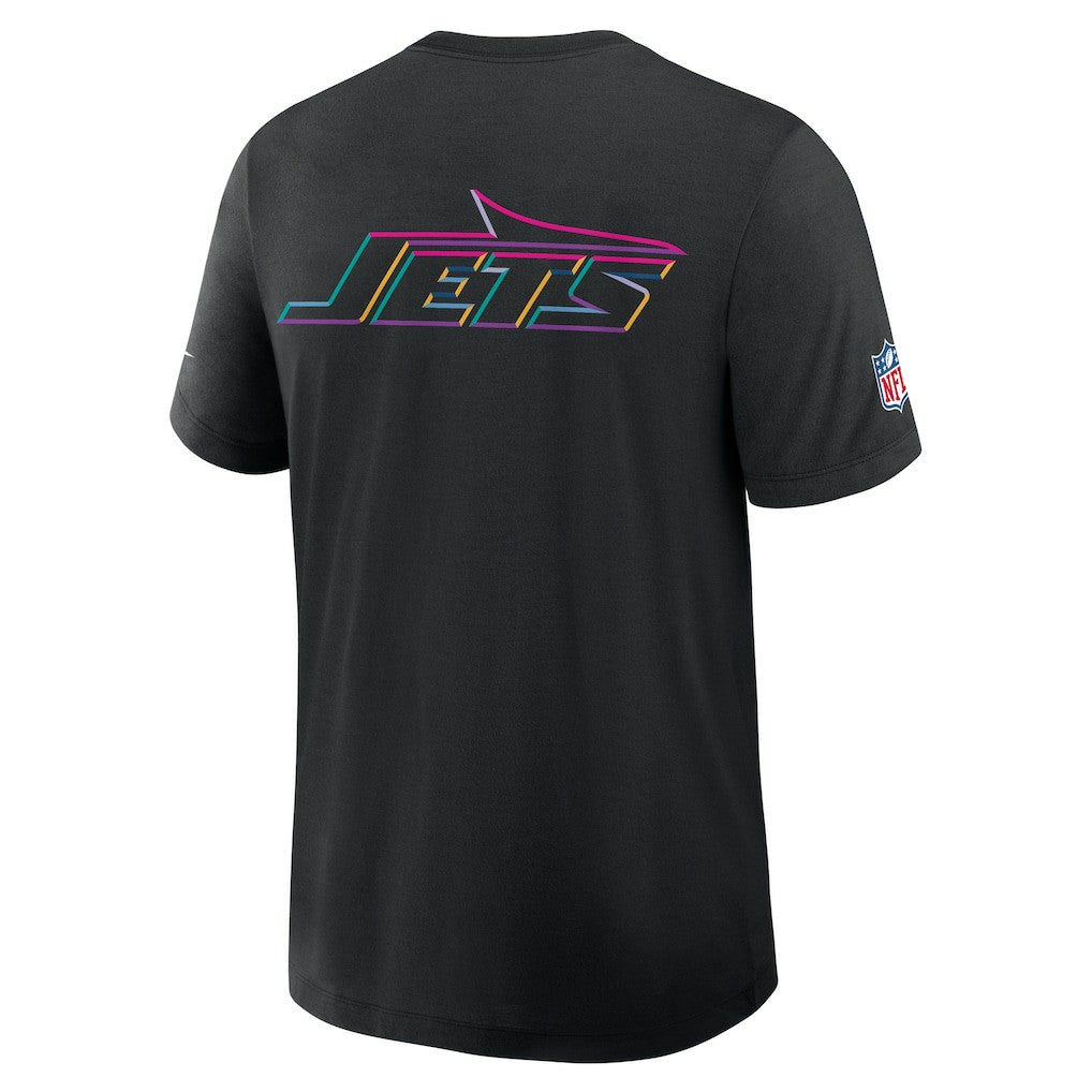 New York Jets 2025 NFL Crucial Catch Tri-Blend Dri-FIT T-Shirt Black | Nike for Sale