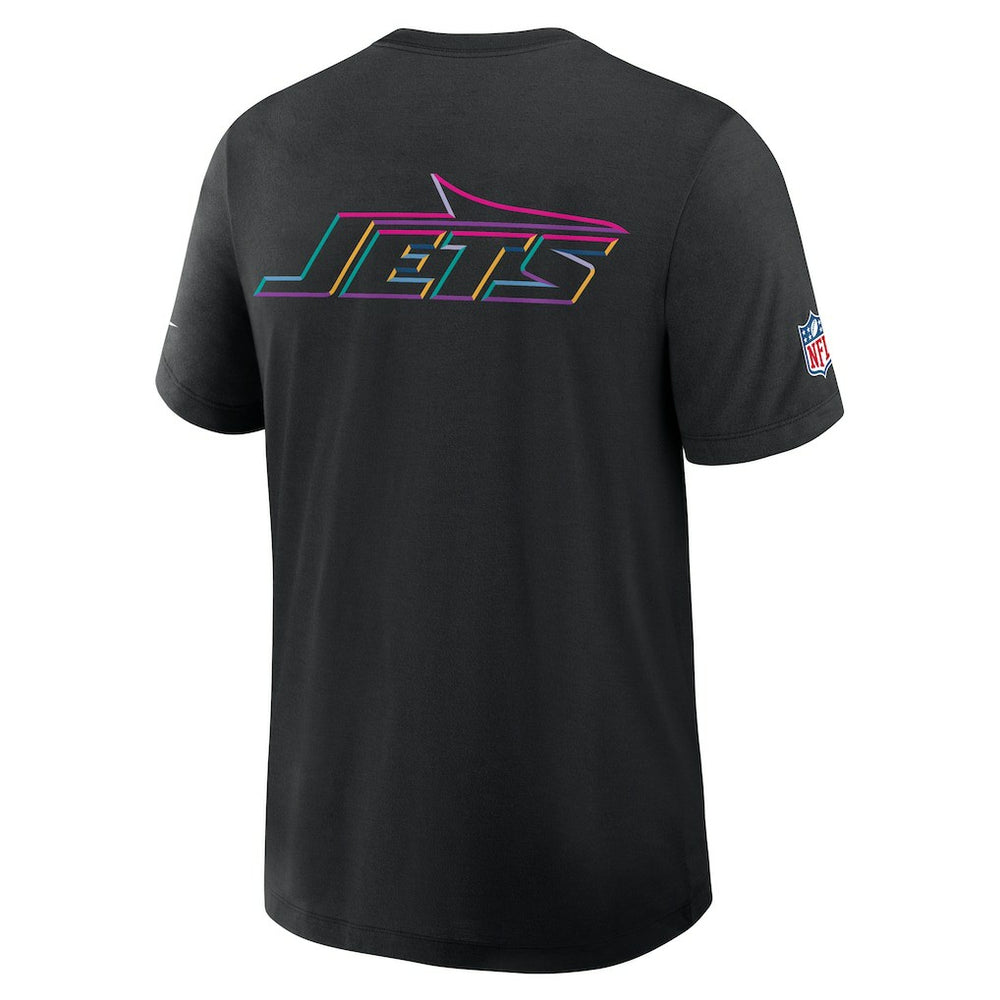 New York Jets 2025 NFL Crucial Catch Tri-Blend Dri-FIT T-Shirt Black | Nike for Sale