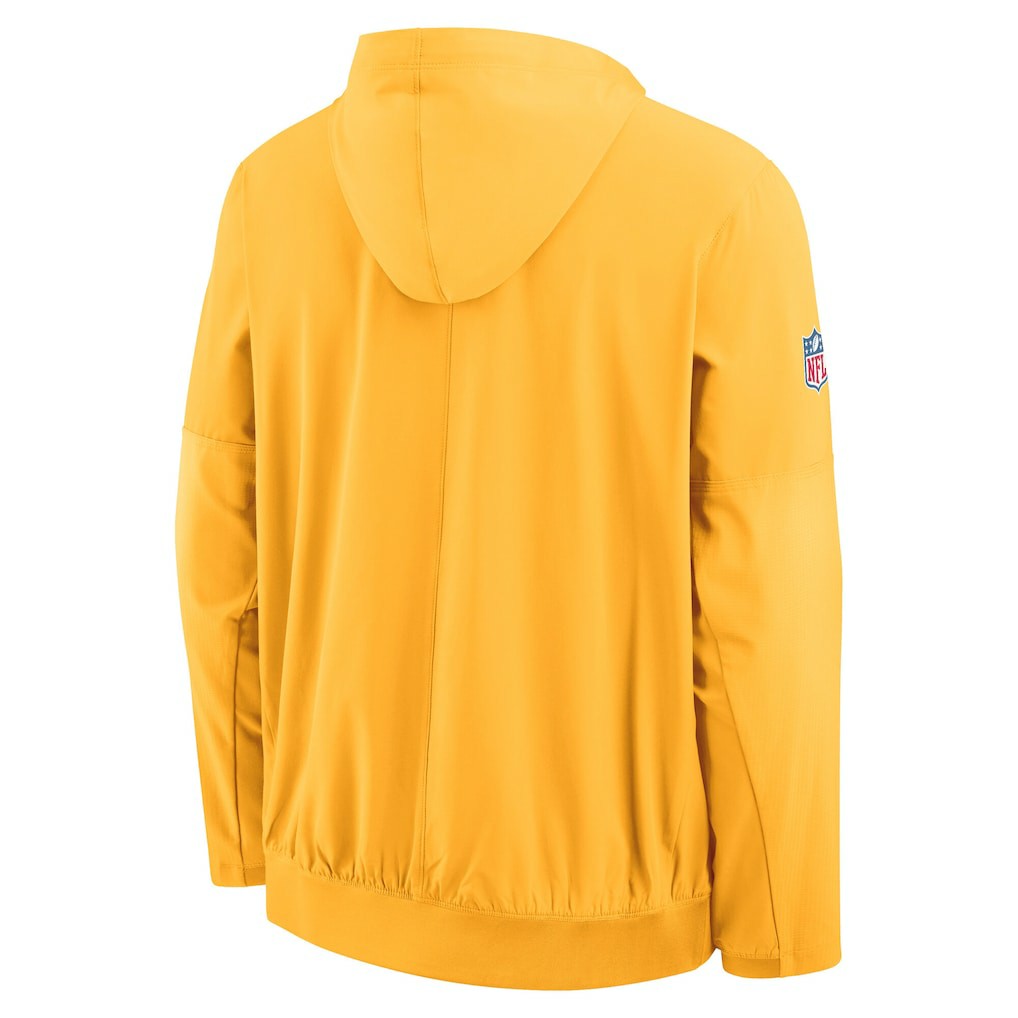 Pittsburgh Steelers 1933 Sideline Alt Pack Anorak Half-Zip Hoodie Jacket Gold | Nike for Sale