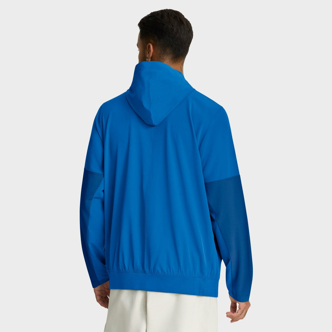Detroit Lions Sideline Anorak Half-Zip Hoodie Jacket Blue | Nike for Sale