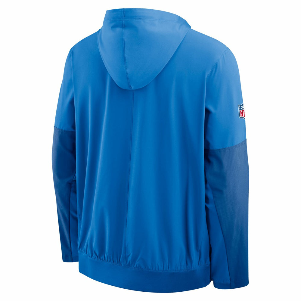 Detroit Lions Sideline Anorak Half-Zip Hoodie Jacket Blue | Nike for Sale