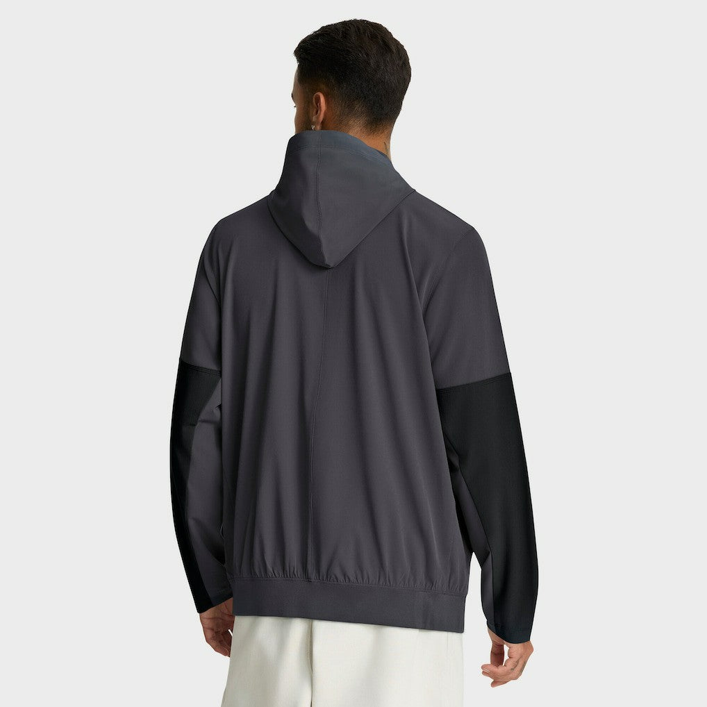 Cleveland Browns Sideline Anorak Half-Zip Hoodie Jacket Anthracite | Nike for Sale