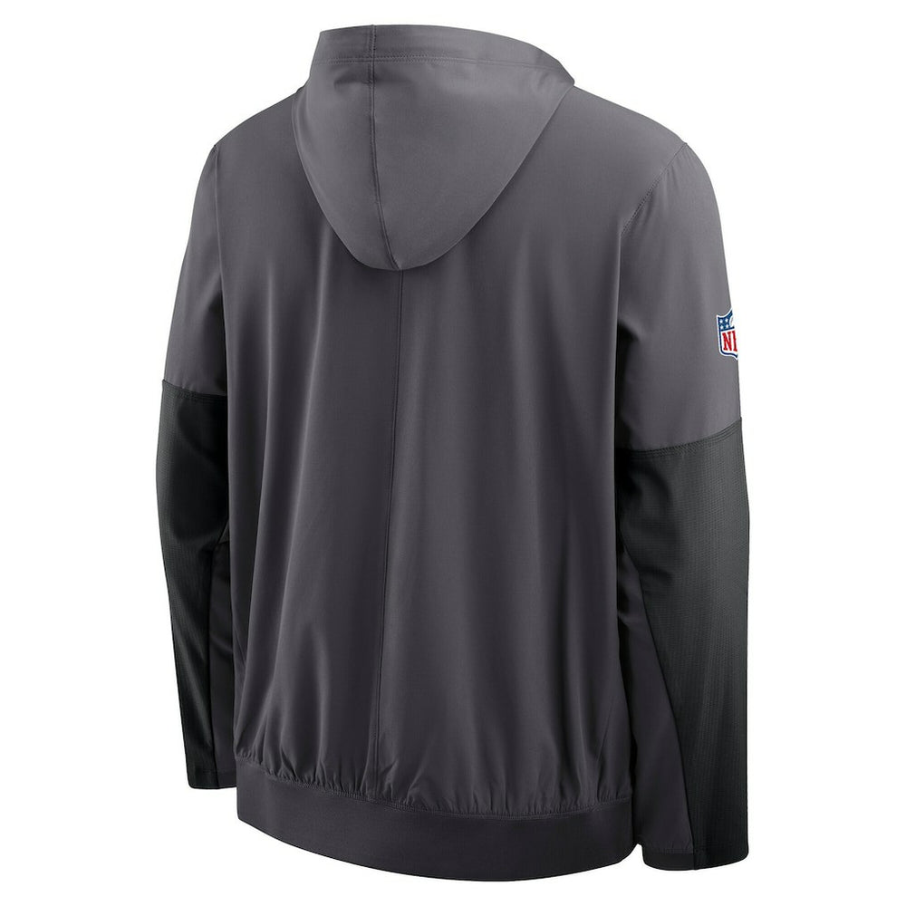 Cleveland Browns Sideline Anorak Half-Zip Hoodie Jacket Anthracite | Nike for Sale