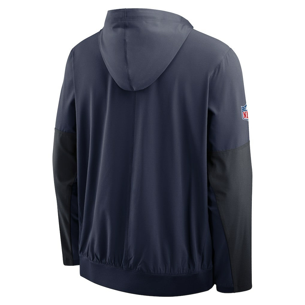 Denver Broncos Sideline Anorak Half-Zip Hoodie Jacket Navy | Nike for Sale