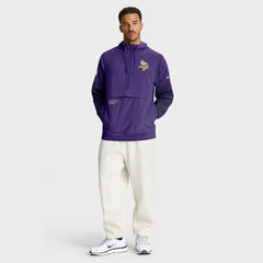 Minnesota Vikings Sideline Anorak Half-Zip Hoodie Jacket Purple | Nike for Sale