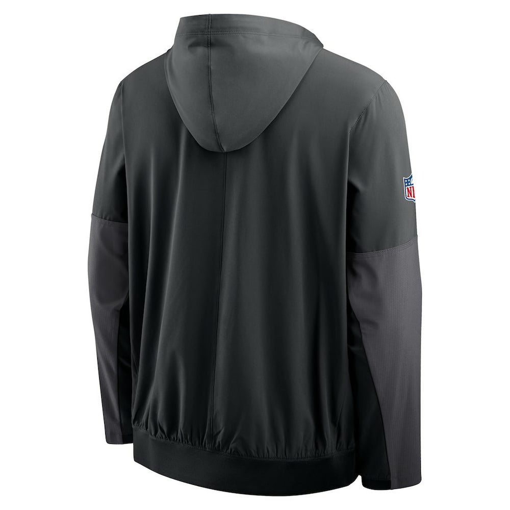 Pittsburgh Steelers Sideline Anorak Half-Zip Hoodie Jacket Black | Nike for Sale