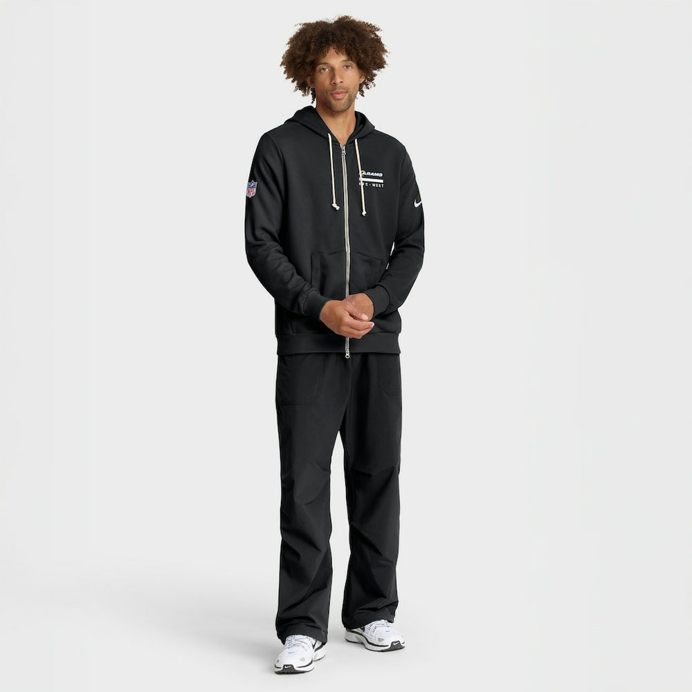 Los Angeles Rams Sideline Standard Issue Utility Player Dri-FIT Full-Zip Hoodie Black | Nike for Sale