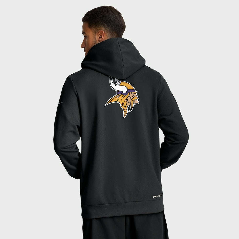 Minnesota Vikings Sideline Standard Issue Utility Player Dri-FIT Full-Zip Hoodie Black | Nike for Sale
