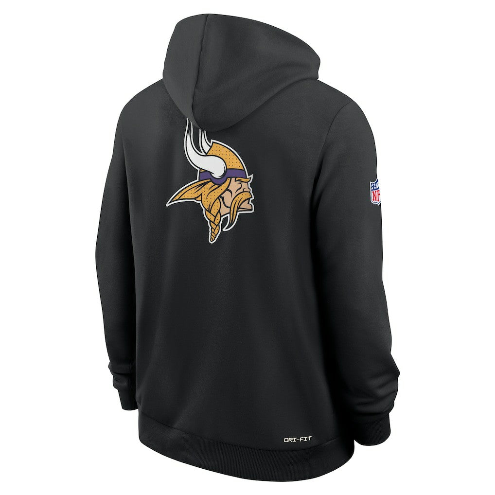 Minnesota Vikings Sideline Standard Issue Utility Player Dri-FIT Full-Zip Hoodie Black | Nike for Sale