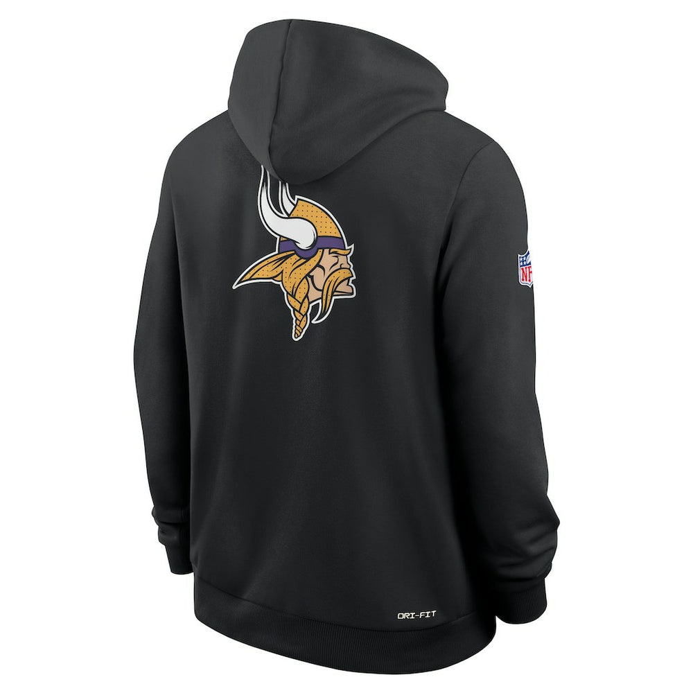 Minnesota Vikings Sideline Standard Issue Utility Player Dri-FIT Full-Zip Hoodie Black | Nike for Sale