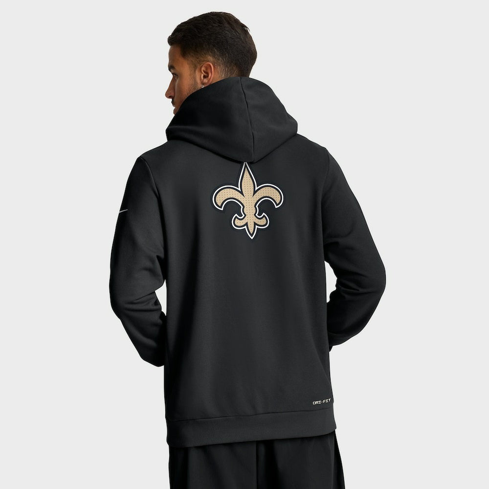 New Orleans Saints Sideline Standard Issue Utility Player Dri-FIT Full-Zip Hoodie Black | Nike for Sale