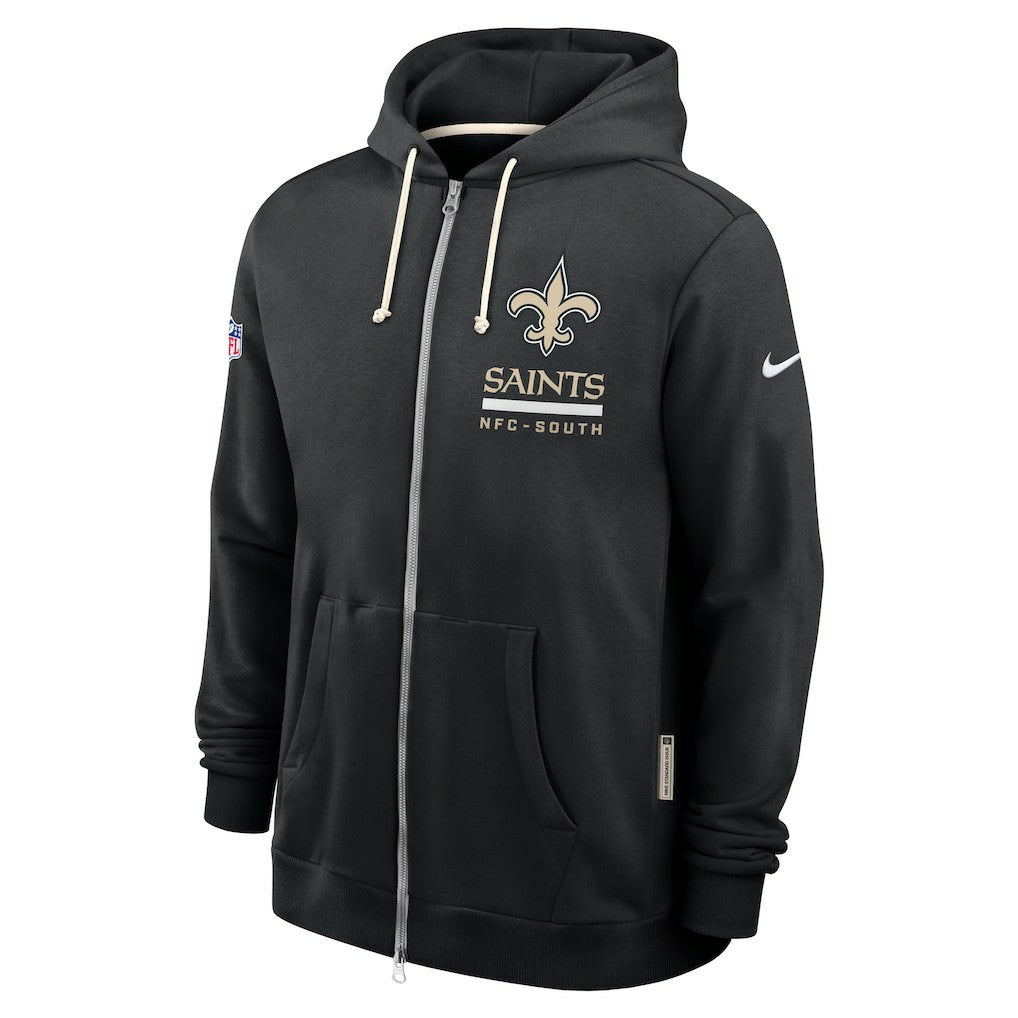New Orleans Saints Sideline Standard Issue Utility Player Dri-FIT Full-Zip Hoodie Black | Nike for Sale