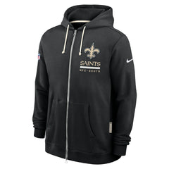 New Orleans Saints Sideline Standard Issue Utility Player Dri-FIT Full-Zip Hoodie Black | Nike for Sale