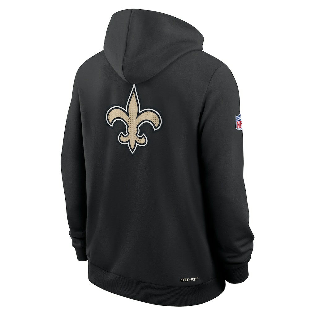New Orleans Saints Sideline Standard Issue Utility Player Dri-FIT Full-Zip Hoodie Black | Nike for Sale
