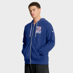 New York Giants Sideline Standard Issue Utility Player Dri-FIT Full-Zip Hoodie Royal | Nike for Sale
