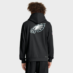 Philadelphia Eagles Sideline Standard Issue Utility Player Dri-FIT Full-Zip Hoodie Black | Nike for Sale