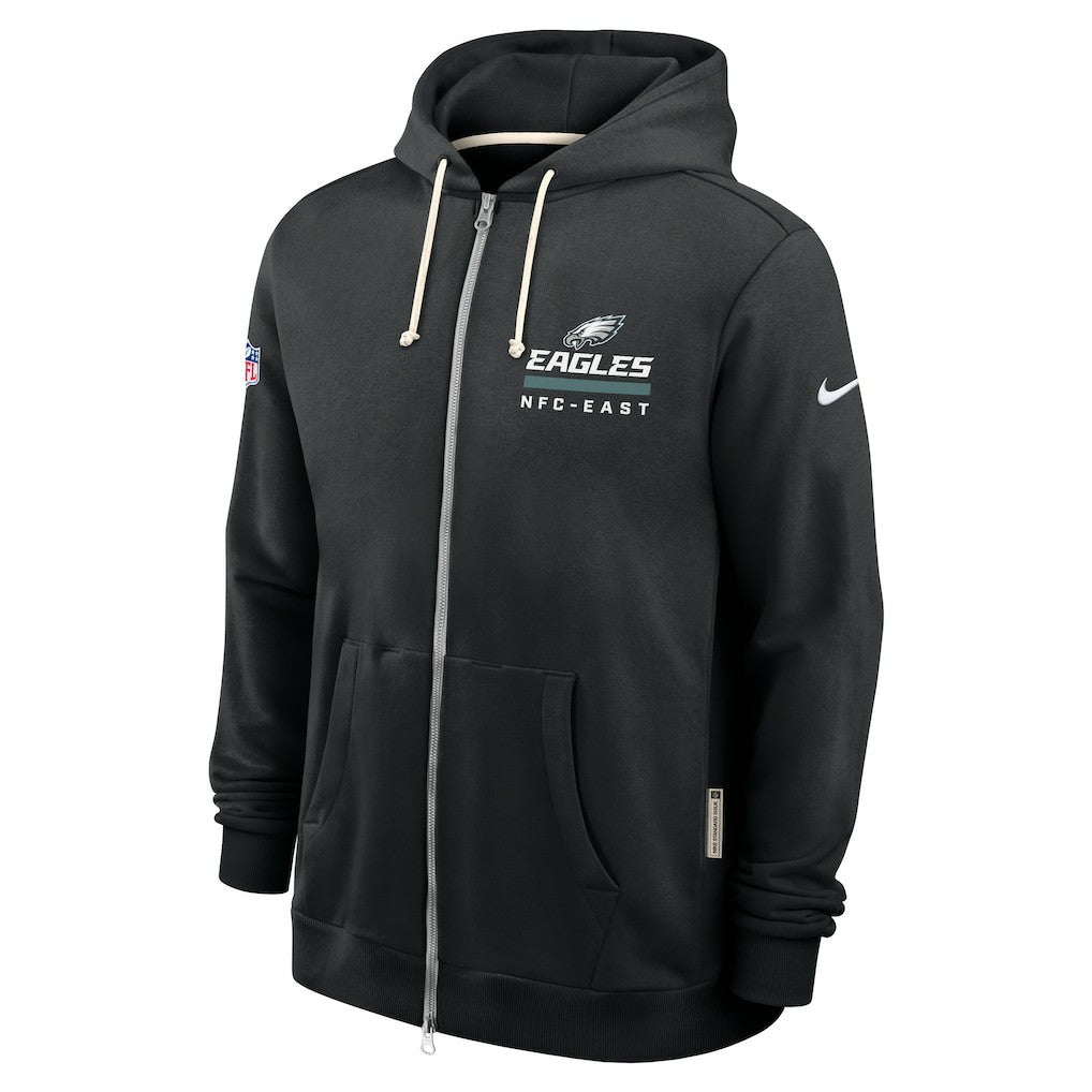Philadelphia Eagles Sideline Standard Issue Utility Player Dri-FIT Full-Zip Hoodie Black | Nike for Sale