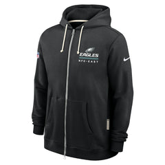 Philadelphia Eagles Sideline Standard Issue Utility Player Dri-FIT Full-Zip Hoodie Black | Nike for Sale