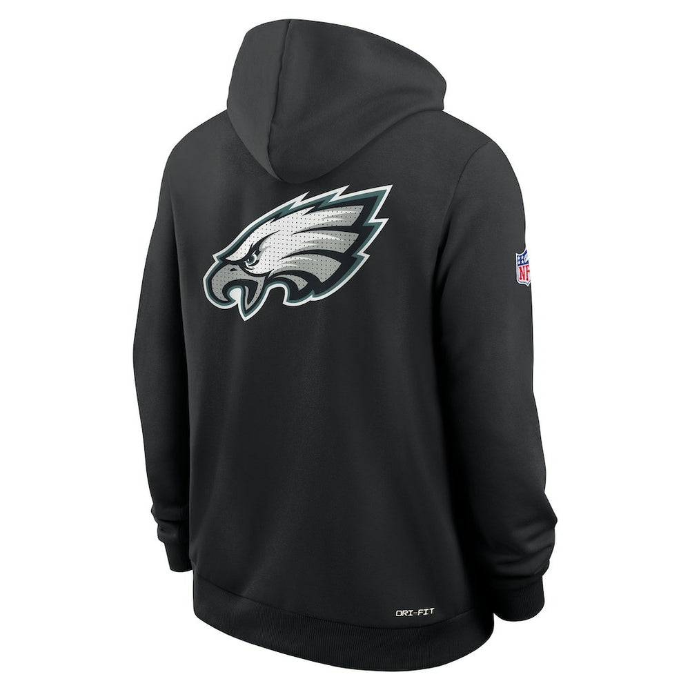 Philadelphia Eagles Sideline Standard Issue Utility Player Dri-FIT Full-Zip Hoodie Black | Nike for Sale