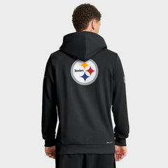 Pittsburgh Steelers Sideline Standard Issue Utility Player Dri-FIT Full-Zip Hoodie Black | Nike for Sale