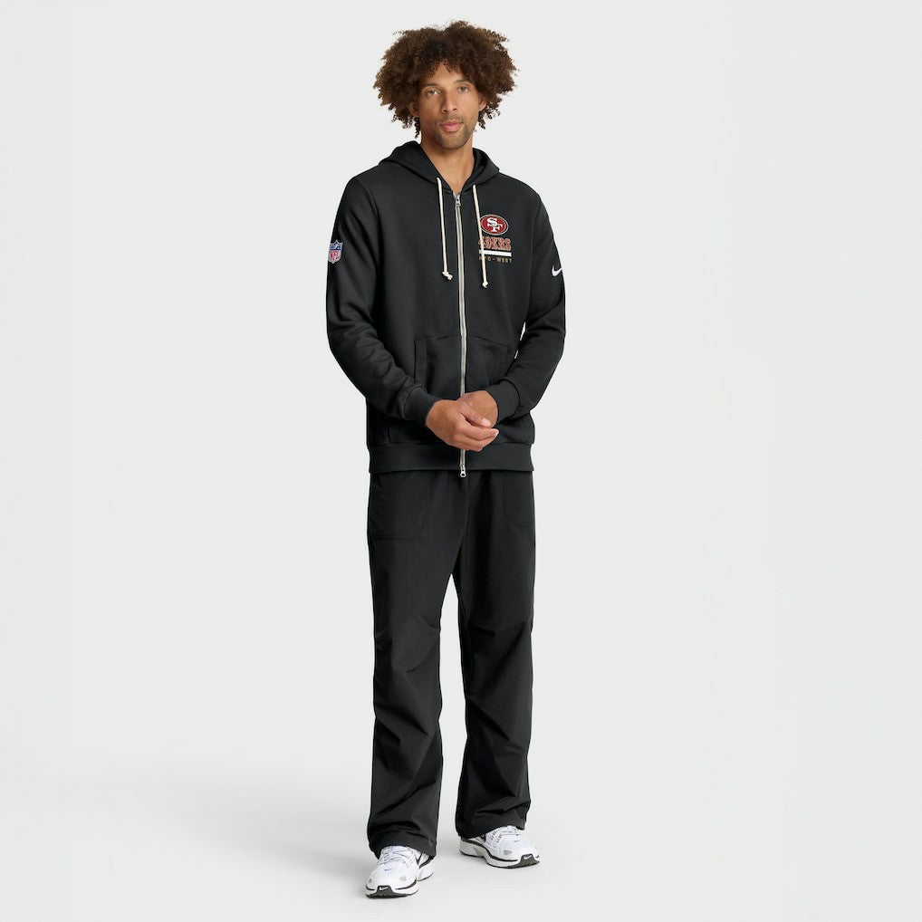 San Francisco 49ers Sideline Standard Issue Utility Player Dri-FIT Full-Zip Hoodie Black | Nike for Sale