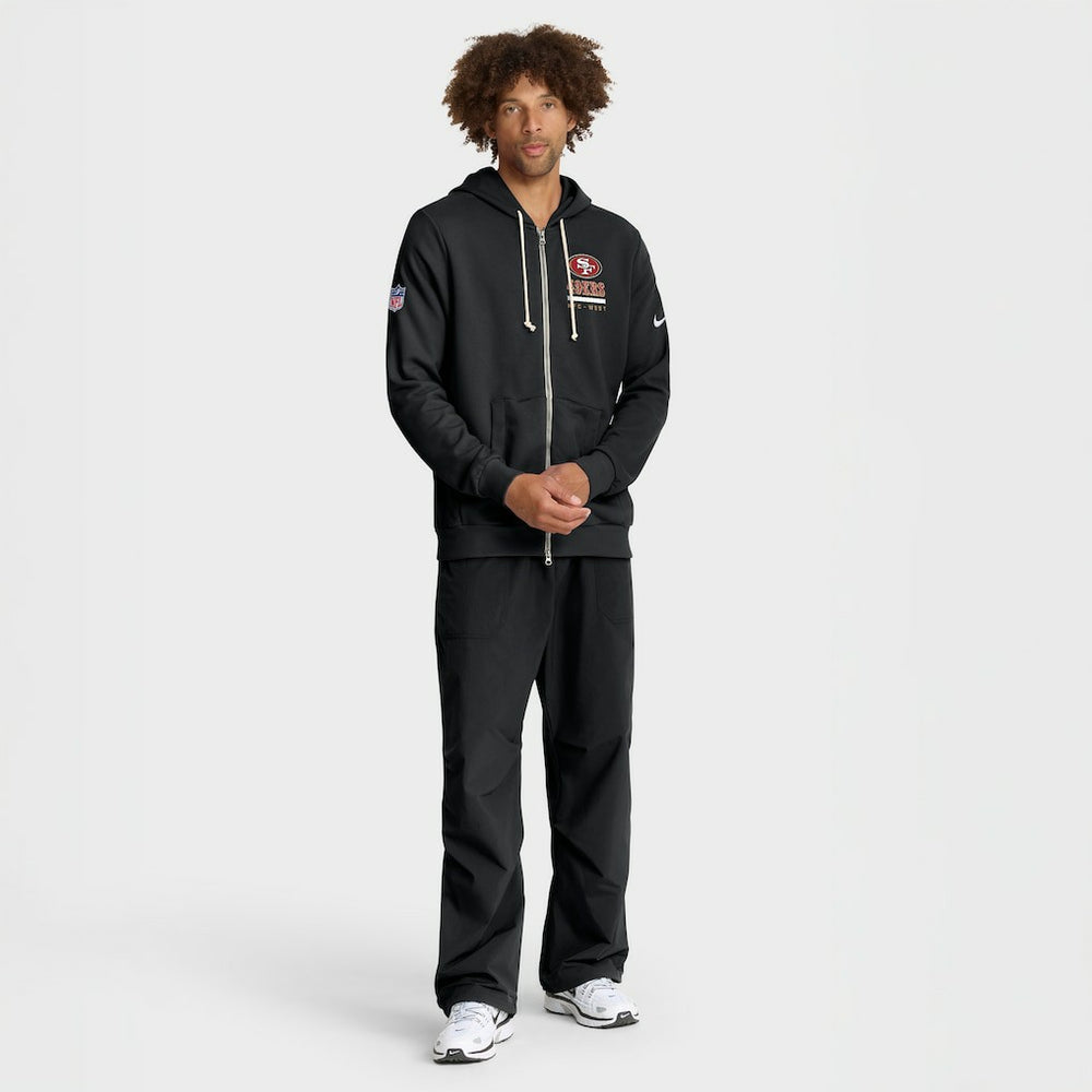 San Francisco 49ers Sideline Standard Issue Utility Player Dri-FIT Full-Zip Hoodie Black | Nike for Sale
