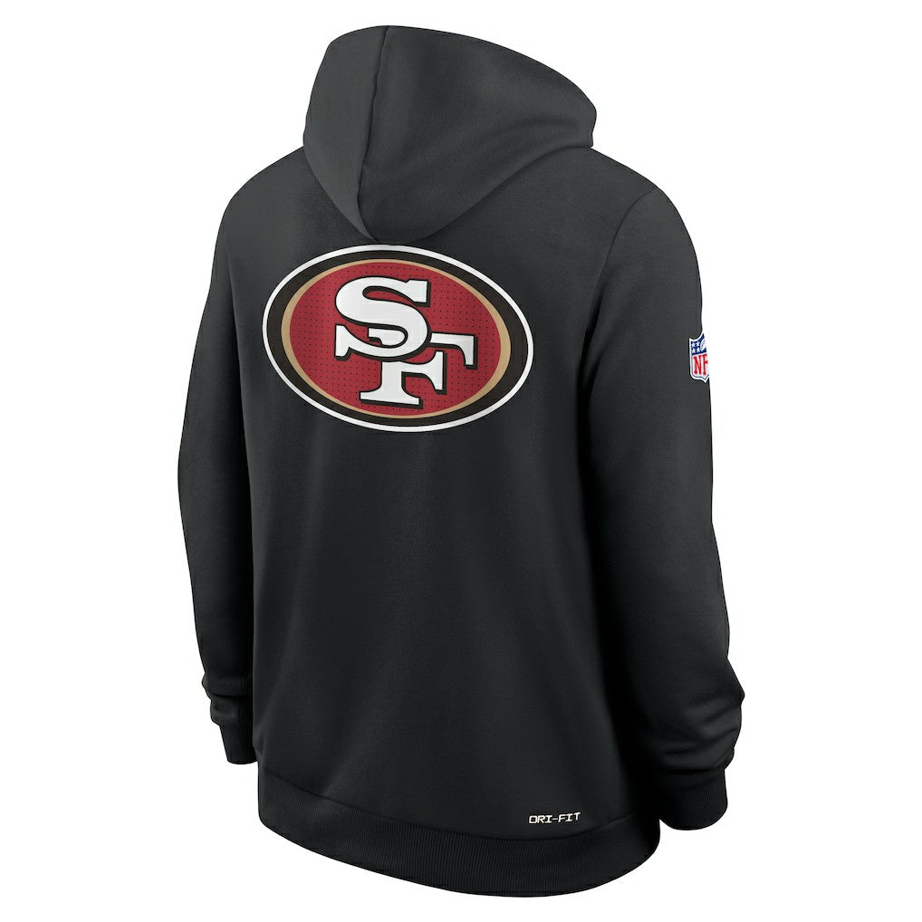 San Francisco 49ers Sideline Standard Issue Utility Player Dri-FIT Full-Zip Hoodie Black | Nike for Sale