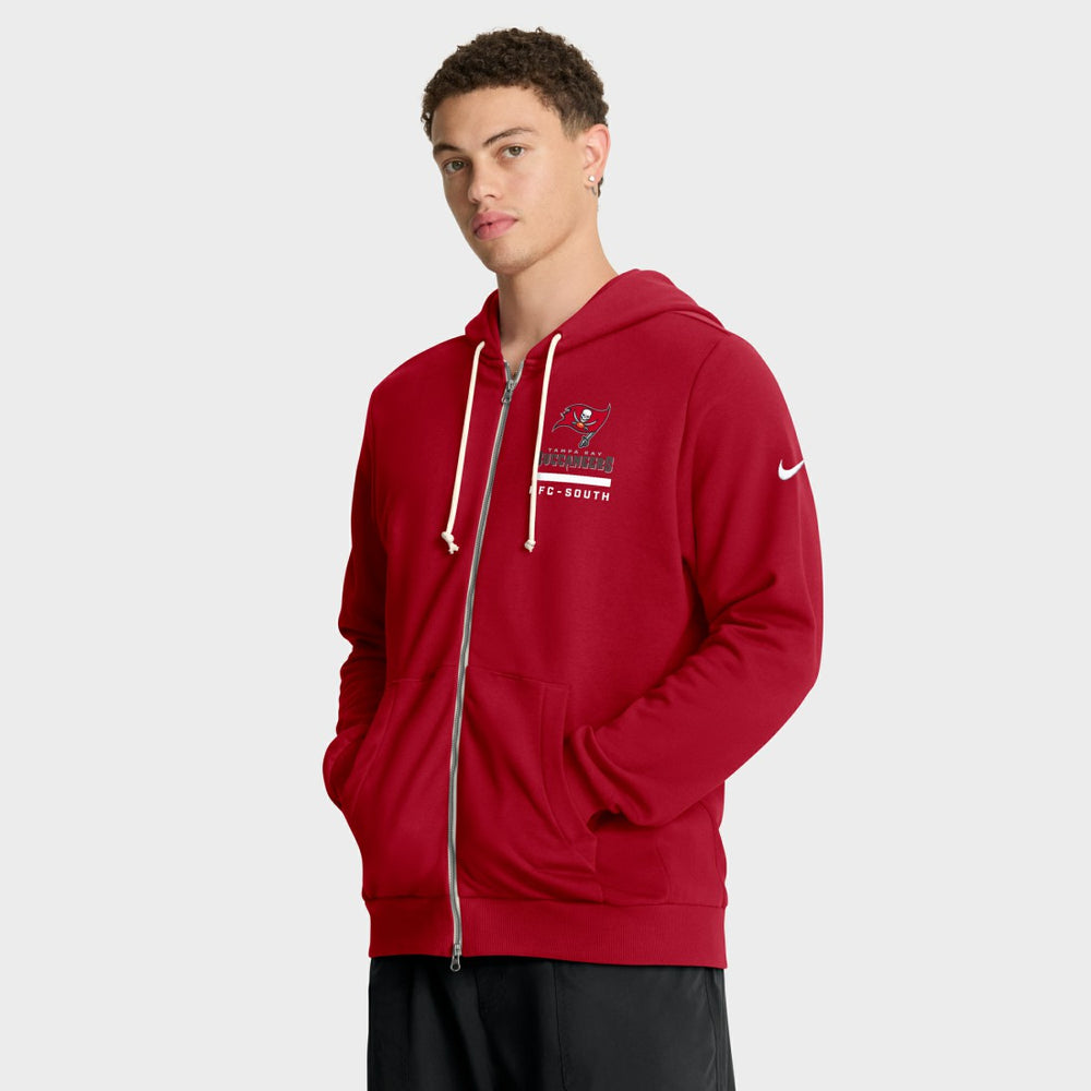 Tampa Bay Buccaneers Sideline Standard Issue Utility Player Dri-FIT Full-Zip Hoodie Red | Nike for Sale