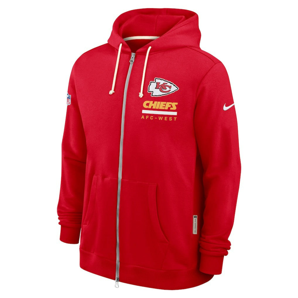 Kansas City Chiefs Sideline Standard Issue Utility Player Dri-FIT Full-Zip Hoodie Red | Nike for Sale