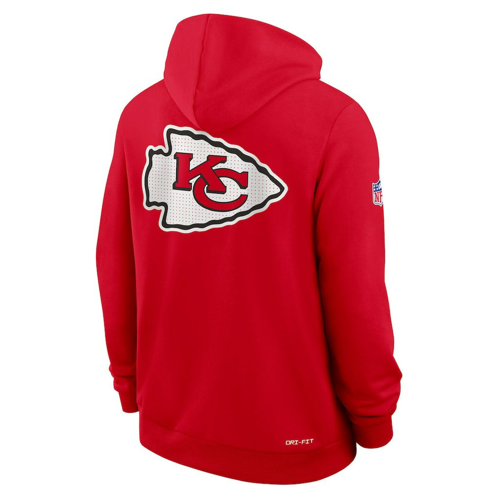 Kansas City Chiefs Sideline Standard Issue Utility Player Dri-FIT Full-Zip Hoodie Red | Nike for Sale