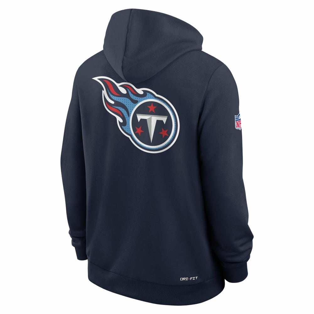 Tennessee Titans Sideline Standard Issue Utility Player Dri-FIT Full-Zip Hoodie Navy | Nike for Sale