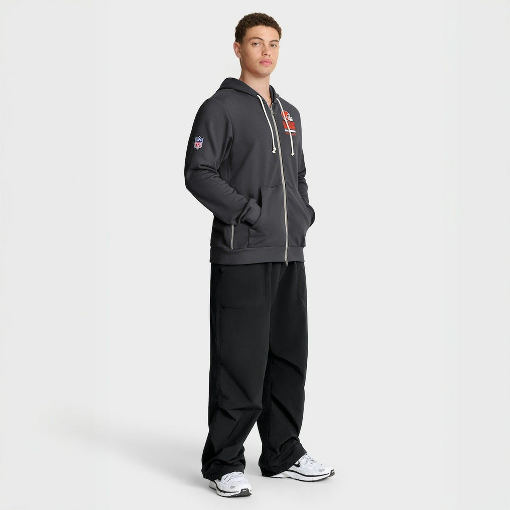 Cleveland Browns Sideline Standard Issue Utility Player Dri-FIT Full-Zip Hoodie Anthracite | Nike for Sale