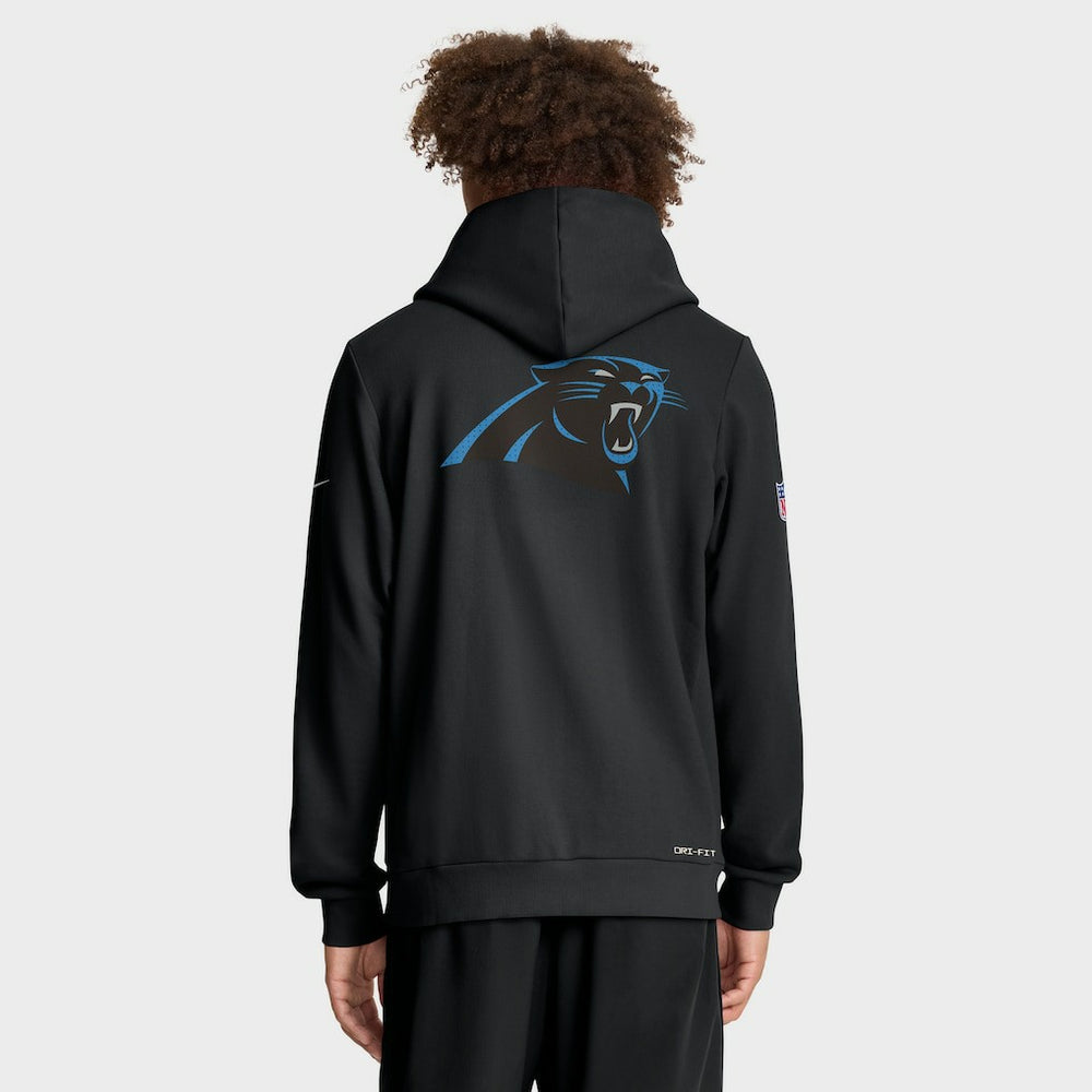 Carolina Panthers Sideline Standard Issue Utility Player Dri-FIT Full-Zip Hoodie Black | Nike for Sale