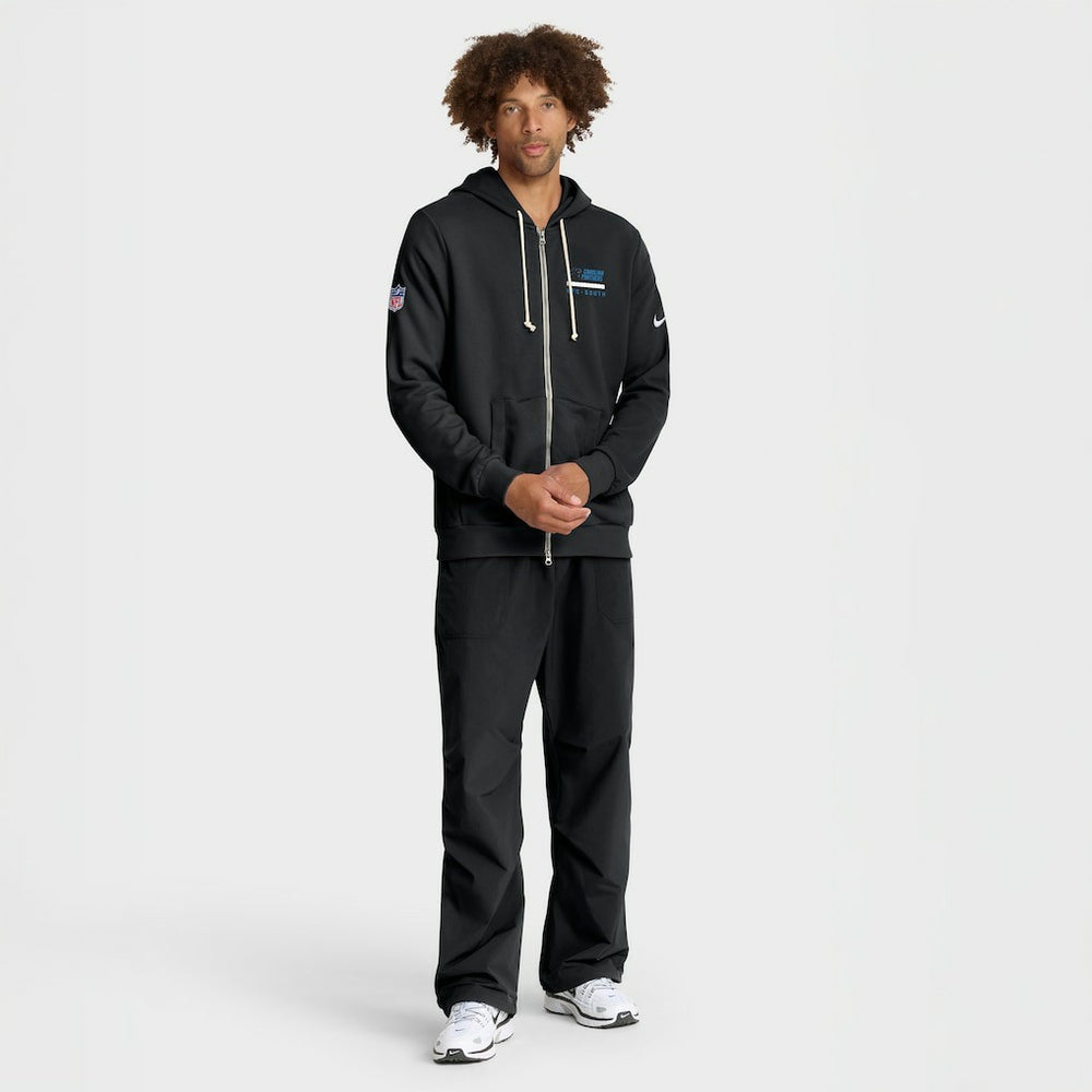 Carolina Panthers Sideline Standard Issue Utility Player Dri-FIT Full-Zip Hoodie Black | Nike for Sale