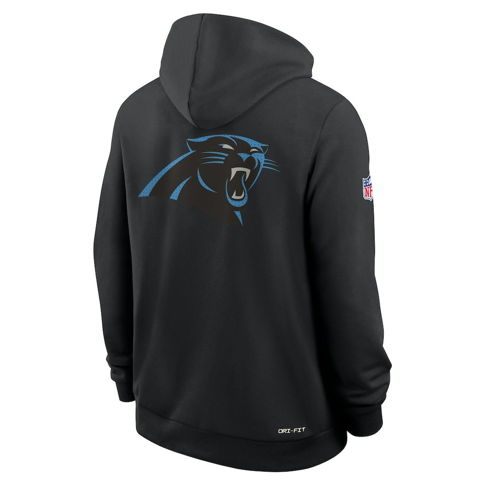 Carolina Panthers Sideline Standard Issue Utility Player Dri-FIT Full-Zip Hoodie Black | Nike for Sale