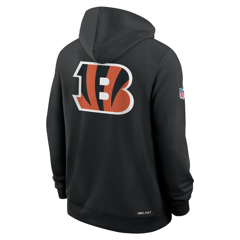 Cincinnati Bengals Sideline Standard Issue Utility Player Dri-FIT Full-Zip Hoodie Black | Nike for Sale