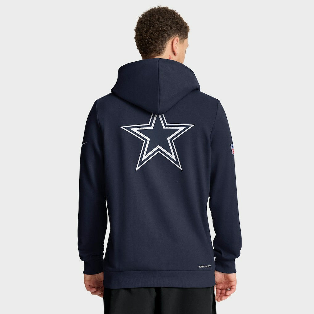Dallas Cowboys Sideline Standard Issue Utility Player Dri-FIT Full-Zip Hoodie Navy | Nike for Sale