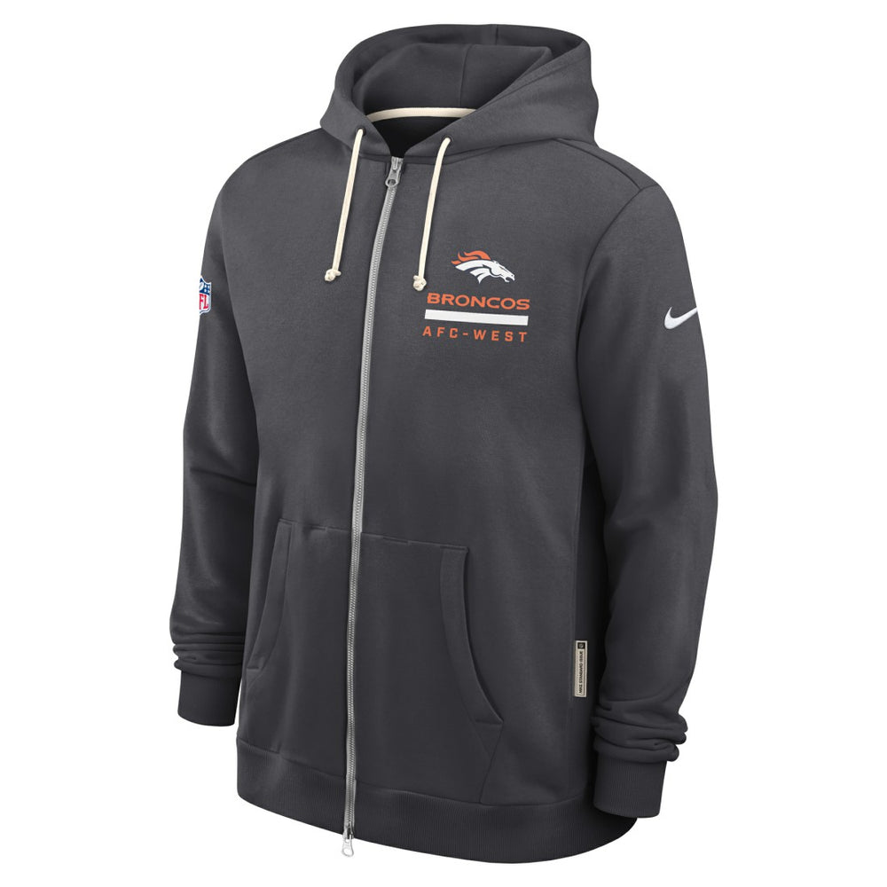 Denver Broncos Sideline Standard Issue Utility Player Dri-FIT Full-Zip Hoodie Anthracite | Nike for Sale