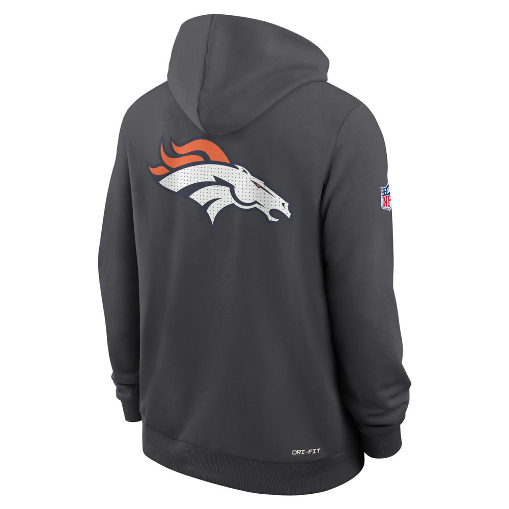 Denver Broncos Sideline Standard Issue Utility Player Dri-FIT Full-Zip Hoodie Anthracite | Nike for Sale