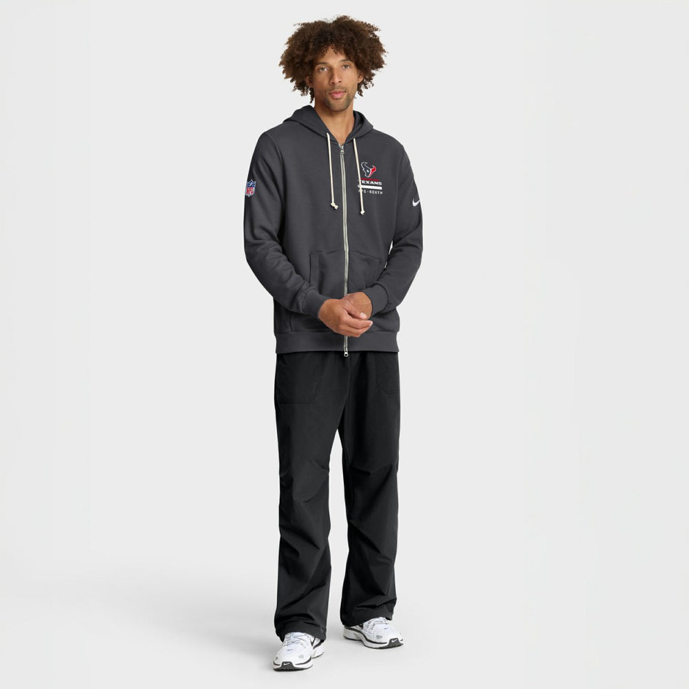 Houston Texans Sideline Standard Issue Utility Player Dri-FIT Full-Zip Hoodie Anthracite | Nike for Sale